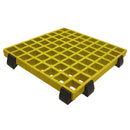 Rubber Grating Capped Feet for Elevated Grating Reduces Fatigue Ideal for Spill Flow Standard & Heavy Duty Fibre Grating 500mm Spacing Recommended