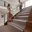 Safety Stair Nosing 66x32mm DDA Compliant Aluminium Commercial