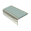 Square Aluminium Stair Nosing 2.44m Single Insert