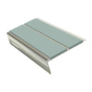 Rake Back Stair Nosing 2.75m Aluminium Double PVC Insert 5mm