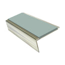 Aluminium Stair Nosing 2.75m Rake Back Single Insert Strip