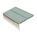 Square Aluminium Stair Nosing 2.44m 93mm Tread 32mm Riser