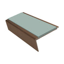Aluminium Stair Nosing 2.75m Rake Back Single Insert Strip