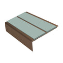 Square Aluminium Stair Nosing 2.44m 93mm Tread 32mm Riser