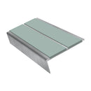 Rake Back Stair Nosing 2.75m Aluminium Double PVC Insert 5mm