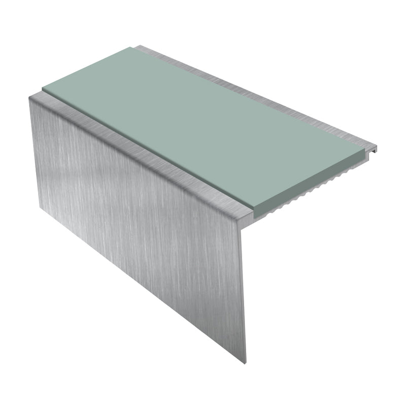 Square Aluminium Stair Nosing 3.22m, 62mm Tread Slip-Resistant, Durable Profile for Medium Carpets & Heavy-Duty Flooring Custom Finishes Available