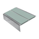 Square Aluminium Stair Nosing 2.75m 93mm Tread 32mm Riser