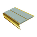 Rake Back Stair Nosing 2.75m Aluminium Double PVC Insert 5mm