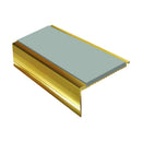 Square Aluminium Stair Nosing 2.44m Single Insert