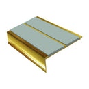 Square Aluminium Stair Nosing 2.44m 93mm Tread 32mm Riser