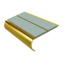 Bullnose Stair Nosing 2.75m Aluminium Double PVC Insert 39mm