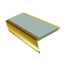Aluminium Stair Nosing 2.75m Rake Back Single Insert Strip
