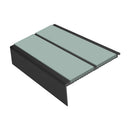 Square Aluminium Stair Nosing 2.44m 93mm Tread 32mm Riser