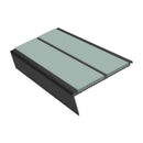 Rake Back Stair Nosing 2.75m Aluminium Double PVC Insert 5mm