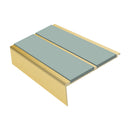Square Aluminium Stair Nosing 2.75m 93mm Tread 32mm Riser