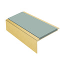 Square Aluminium Stair Nosing 2.44m Single Insert