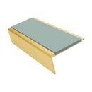 Aluminium Stair Nosing 2.75m Rake Back Single Insert Strip