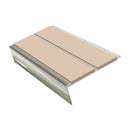 Rake Back Stair Nosing 2.75m Aluminium Double PVC Insert 5mm