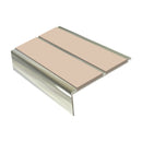 Square Aluminium Stair Nosing 2.44m 93mm Tread 32mm Riser