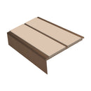 Square Aluminium Stair Nosing 2.44m 93mm Tread 32mm Riser