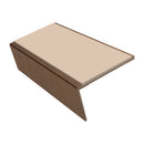 Carpet Stair Nosing 2.44m Aluminium Rake Back PVC Insert