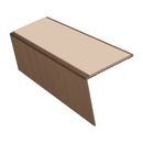 Rake Back Aluminium Stair Nosing 2.44m 56mm Tread PVC Insert