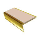 Aluminium Stair Nosing 2.75m Rake Back Single Insert Strip
