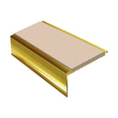 Square Aluminium Stair Nosing 2.44m Single Insert