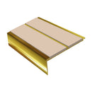 Square Aluminium Stair Nosing 2.44m 93mm Tread 32mm Riser