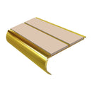 Bullnose Stair Nosing 2.75m Aluminium Double PVC Insert 39mm