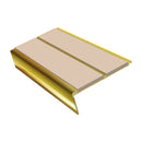 Rake Back Stair Nosing 2.75m Aluminium Double PVC Insert 5mm