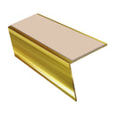 Rake Back Aluminium Stair Nosing 2.44m 56mm Tread PVC Insert