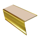 Rake Back Aluminium Stair Nosing 2.44m Single Channel Profile 56mm Tread Slip-Resistant PVC Inserts Custom Finishes for Vinyl & Carpets