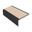 Square Aluminium Stair Nosing 2.44m Single Insert