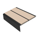 Square Aluminium Stair Nosing 2.75m 93mm Tread 32mm Riser