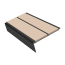 Rake Back Stair Nosing 2.75m Aluminium Double PVC Insert 5mm