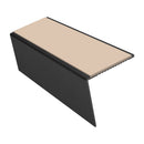 Rake Back Aluminium Stair Nosing 2.44m 56mm Tread PVC Insert