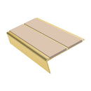Rake Back Stair Nosing 2.75m Aluminium Double PVC Insert 5mm