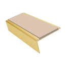 Aluminium Stair Nosing 2.75m Rake Back Single Insert Strip
