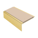 Square Aluminium Stair Nosing 2.44m Single Insert