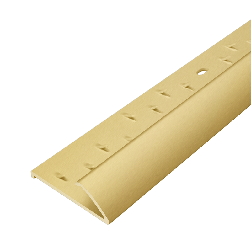 Heavy Duty Single Edge Raised Base Naptrim for Carpet to Hard Floor Transitions, 37mm Wide, Durable Edge Protection, Multiple Finishes Available