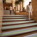 Dolphin grey insert on 63x32mm stair nosing for carpet and LVT stairs