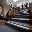 Screw-fit aluminium anti-slip stair nosing 60x32mm for indoor and outdoor steps