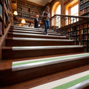 Canvas colour insert on 71x55mm aluminium anti-slip stair nosing