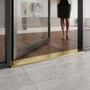Brushed brass finish option for 38mm aluminium cover strip