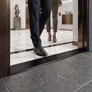 Onyx black colour option for 38mm aluminium threshold cover strip