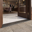 Pewter finish 38mm aluminium cover strip for floor joints