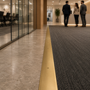Matt brass finish option for 60mm wide aluminium cover strip