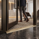 Light bronze finish variant of 38mm ramp threshold strip