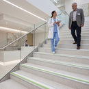 White insert option on 70x40mm indoor outdoor aluminium stair nosing